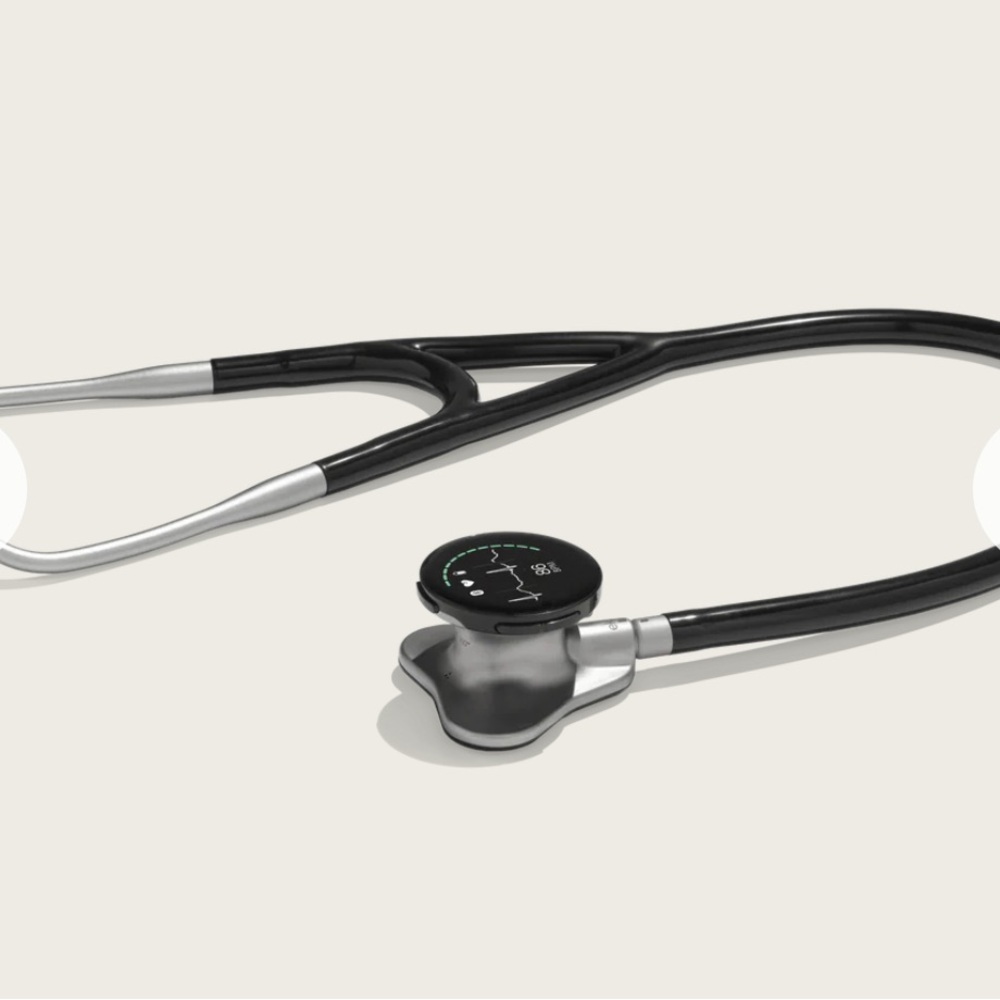 Professional Black and Silver Stethoscope
